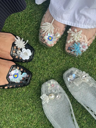 Jelly Punching Glow PVC Summer Flat Sandals Rainy Season Water Play Jelly Shoes