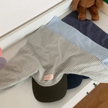 Mix-and-Up Check Scarf Bandana Cap