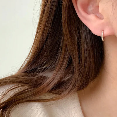 Slim Tube Silicone Allergy-Free Ear Cuff Ring Clip-ons