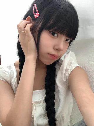 Plaid Triangle Dot Check Snap Hair Clip