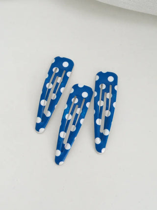 Plaid Triangle Dot Check Snap Hair Clip