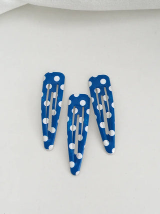 Plaid Triangle Dot Check Snap Hair Clip