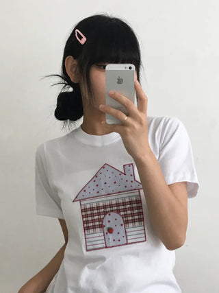 Plaid Triangle Dot Check Snap Hair Clip