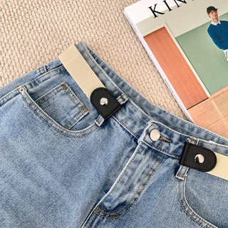 Buckle-free belt, comfortable length adjustment magic belt,