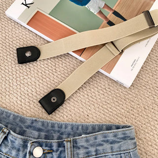 Buckle-free belt, comfortable length adjustment magic belt,
