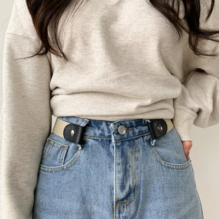 Buckle-free belt, comfortable length adjustment magic belt,