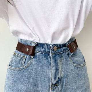 Buckle-free belt, comfortable length adjustment magic belt,