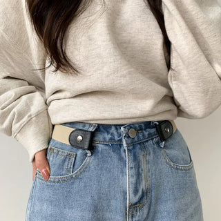 Buckle-free belt, comfortable length adjustment magic belt,