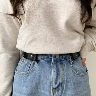 Buckle-free belt, comfortable length adjustment magic belt,