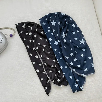 Star Hood Wrap Star Pattern Bandana Beanie Hat