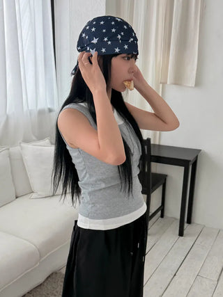 Star Hood Wrap Star Pattern Bandana Beanie Hat