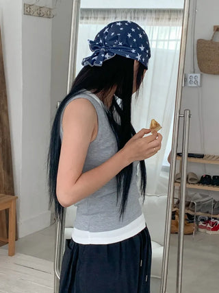 Star Hood Wrap Star Pattern Bandana Beanie Hat