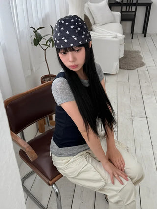 Star Hood Wrap Star Pattern Bandana Beanie Hat