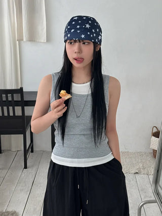 Star Hood Wrap Star Pattern Bandana Beanie Hat