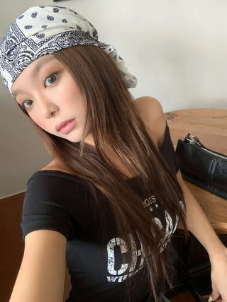Punk Paisley Pattern Bandana Beanie Hat