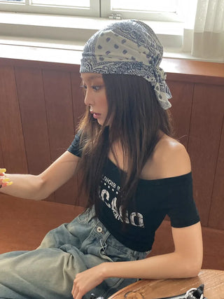 Punk Paisley Pattern Bandana Beanie Hat