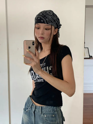 Punk Paisley Pattern Bandana Beanie Hat