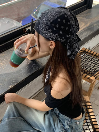 Punk Paisley Pattern Bandana Beanie Hat