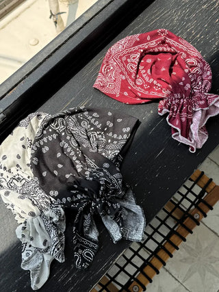 Punk Paisley Pattern Bandana Beanie Hat