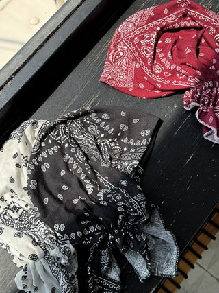 Punk Paisley Pattern Bandana Beanie Hat