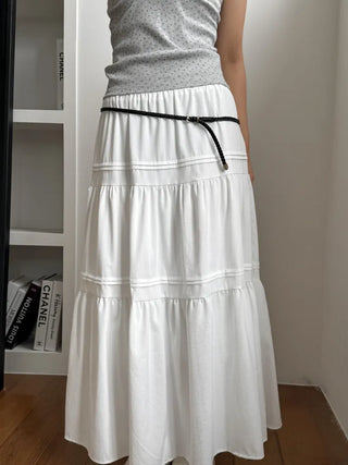 Flat Twist Slim Leather Belt