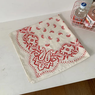 Cashew Silked Paisley Pattern Hair Bandana Scarf