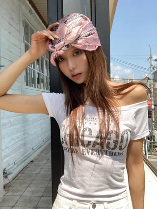 Cashew Silked Paisley Pattern Hair Bandana Scarf