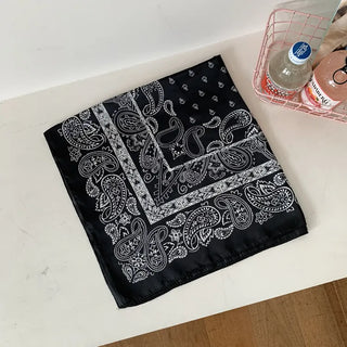 Cashew Silked Paisley Pattern Hair Bandana Scarf