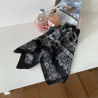 Cashew Silked Paisley Pattern Hair Bandana Scarf