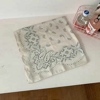 Cashew Silked Paisley Pattern Hair Bandana Scarf