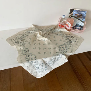 Cashew Silked Paisley Pattern Hair Bandana Scarf