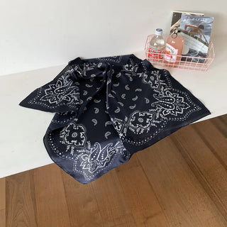 Cashew Silked Paisley Pattern Hair Bandana Scarf