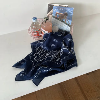 Cashew Silked Paisley Pattern Hair Bandana Scarf