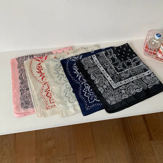 Cashew Silked Paisley Pattern Hair Bandana Scarf