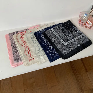 Cashew Silked Paisley Pattern Hair Bandana Scarf