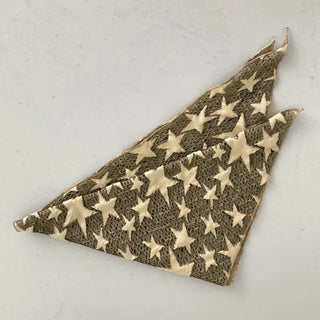 Ruffle Star Pattern See-through Triangle Hair Scarf
