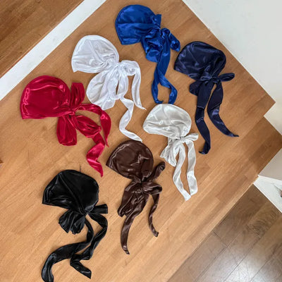 Glow Satin Hair Bandana Scarf Durex Beanie Hat