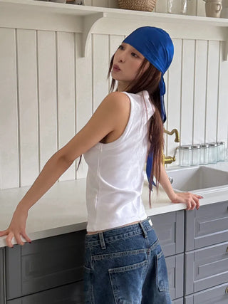Glow Satin Hair Bandana Scarf Durex Beanie Hat