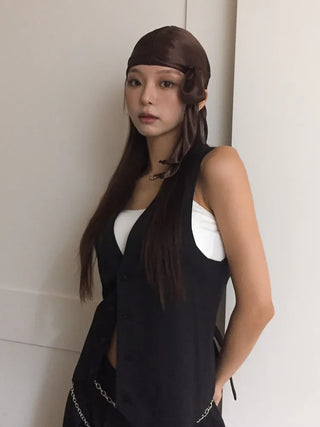 Glow Satin Hair Bandana Scarf Durex Beanie Hat