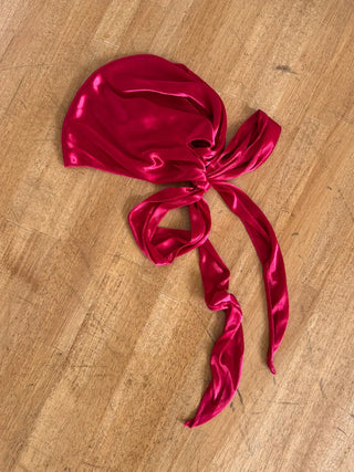 Glow Satin Hair Bandana Scarf Durex Beanie Hat