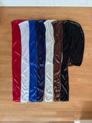 Glow Satin Hair Bandana Scarf Durex Beanie Hat