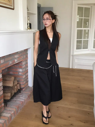 Half Claire Two-Line Metal Semi-rimless Glasses