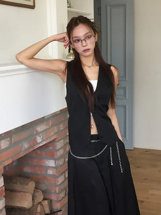Half Claire Two-Line Metal Semi-rimless Glasses
