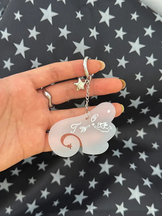 Halo Wing Angel Bag Charm Bag Keychain Keyring 2 Types