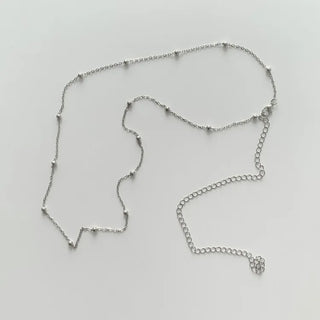 Slim Metal Boho Chic Silver Belly Chain Waist Belt Collection