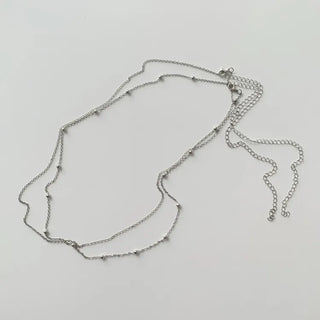 Slim Metal Boho Chic Silver Belly Chain Waist Belt Collection