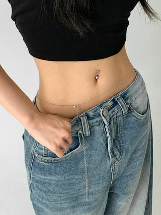 Slim Metal Boho Chic Silver Belly Chain Waist Belt Collection