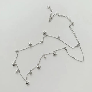 Slim Metal Boho Chic Silver Belly Chain Waist Belt Collection