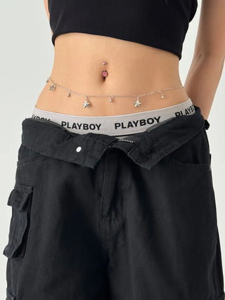 Slim Metal Boho Chic Silver Belly Chain Waist Belt Collection