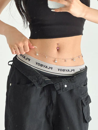 Slim Metal Boho Chic Silver Belly Chain Waist Belt Collection